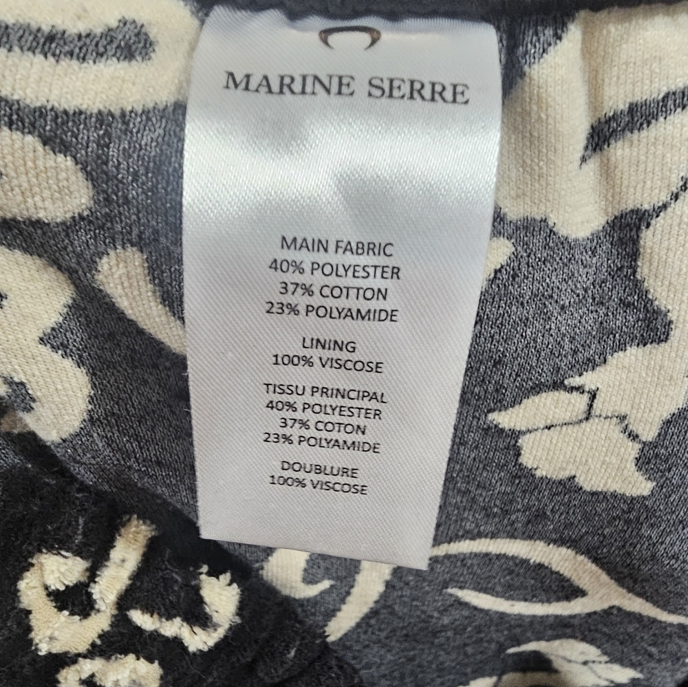 Marine Serre White Line Jacquard Towel Trousers Sweatpants Size XXL - Picture 7 of 9